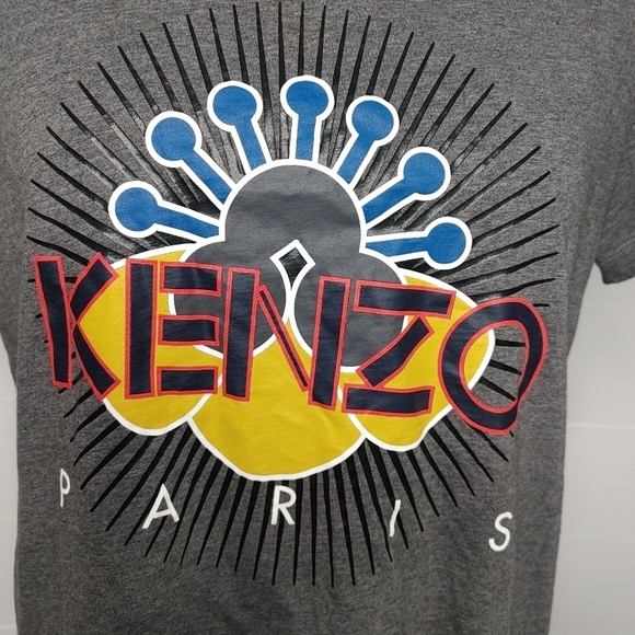 KENZO Graphic Print Cropped Tee M - Picture 3 of 10